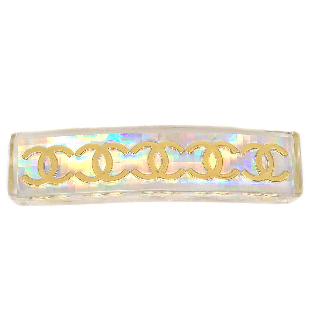 CHANEL 1997 Rainbow Lucite Hair Clip Barrette 78684